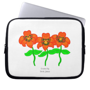 Beautiful Tiger Lilies Neoprene Laptop Sleeve