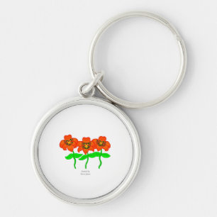 Beautiful Tiger Lilies Premium Round Keychain