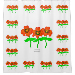 Beautiful Tiger Lilies Shower Curtain