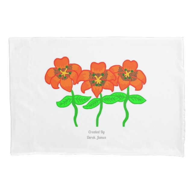Beautiful Tiger Lilies Standard Pillowcase (Front)