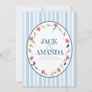 Beautiful Timeless Floral Wedding Invitations