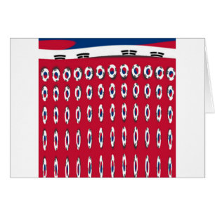 Beautiful Tiny Korean Flag Design A Red Base Print