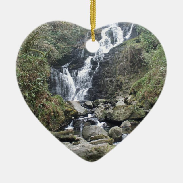 Beautiful Torc Waterfall, Killarney Ireland Ceramic Ornament (Front)