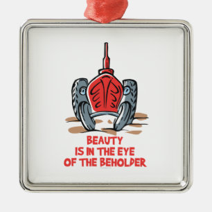 Beautiful Tractor Metal Ornament