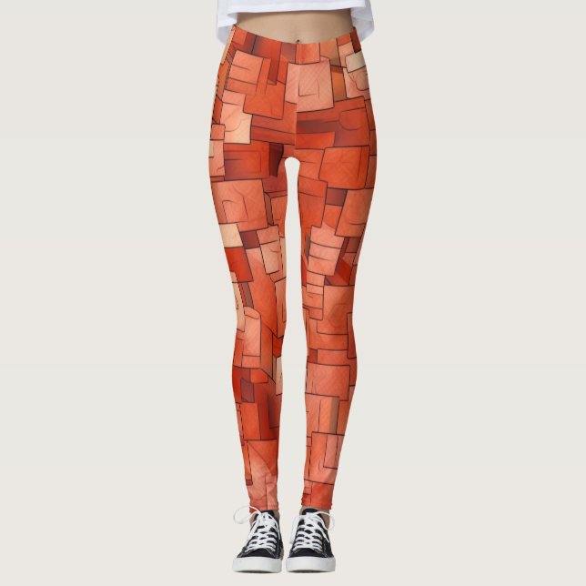 Beautiful Traditional Abstract Art Leggings (Front)