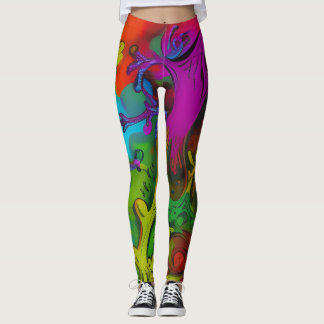 Beautiful Traditional Abstract Art Leggings