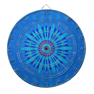 Beautiful Traditional  Blue vector pattern art des Dartboard