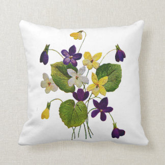 Beautiful Traditional Jacobean Crewel Embroidery P Throw Pillow