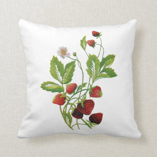 Beautiful Traditional Jacobean Crewel Embroidery Throw Pillow