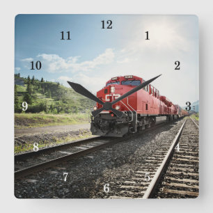 Beautiful Train Wall Clock