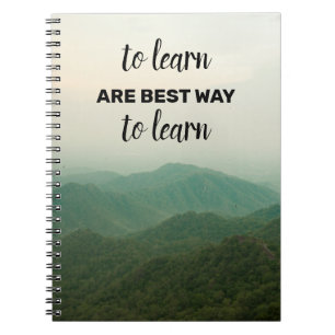 Beautiful Travel quotes Spiral Photo Notebook