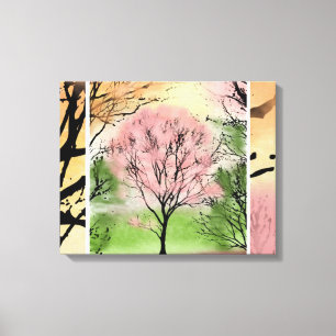 Beautiful Trees-Customizable Wrapped Canvas