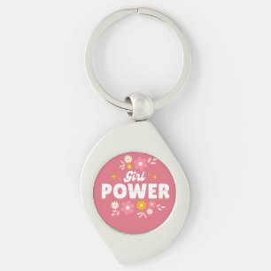 Beautiful trending girl power keychain