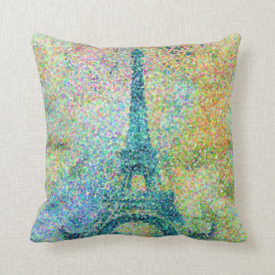 Beautiful trendy girly vintage Eiffel Tower Throw Pillow