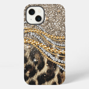 Beautiful Trendy Leopard Faux Animal Print Case-Ma iPhone 13 Case