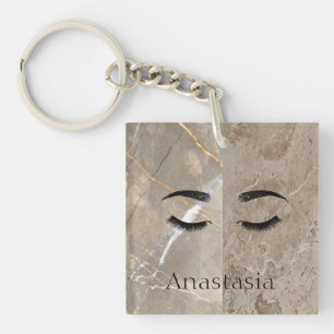 Beautiful Trendy Marble, Eyes  Keychain