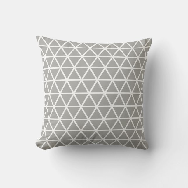 Beautiful Triangle Geometric Pattern Throw Pillow (Front)