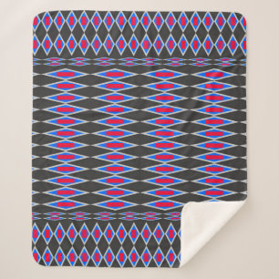 beautiful tribal fabric pattern, fabric pattern ba sherpa blanket
