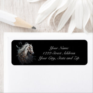 Beautiful Tribal Horse Return Address