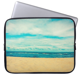 Beautiful tropical beach and sea landscape travel  laptop sleeve