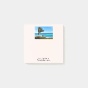 Beautiful Tropical Beach Breezy Palm Tree Post-it Notes