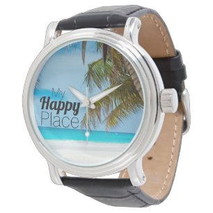 Beautiful Tropical Beach My Happy Place Watch