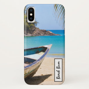 Beautiful Tropical Beach with a Rowboat Case-Mate iPhone Case