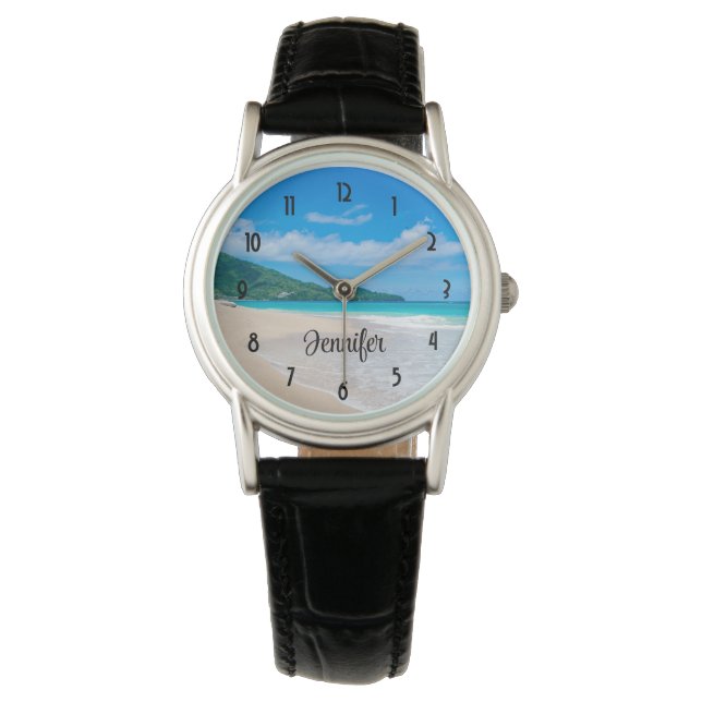 Beautiful Tropical Destination Scenic Beach Watch (Front)