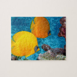 Beautiful Tropical Fish in Coral Jigsaw Puzzle