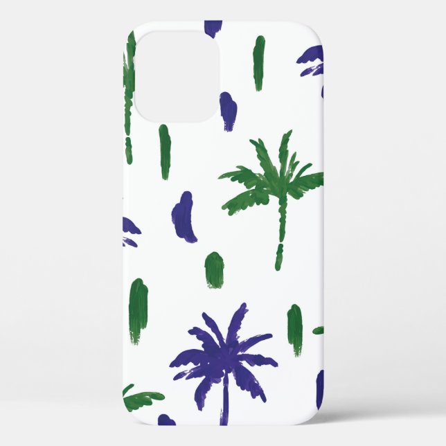 Beautiful tropical palm trees pattern Case-Mate iPhone case (Back)