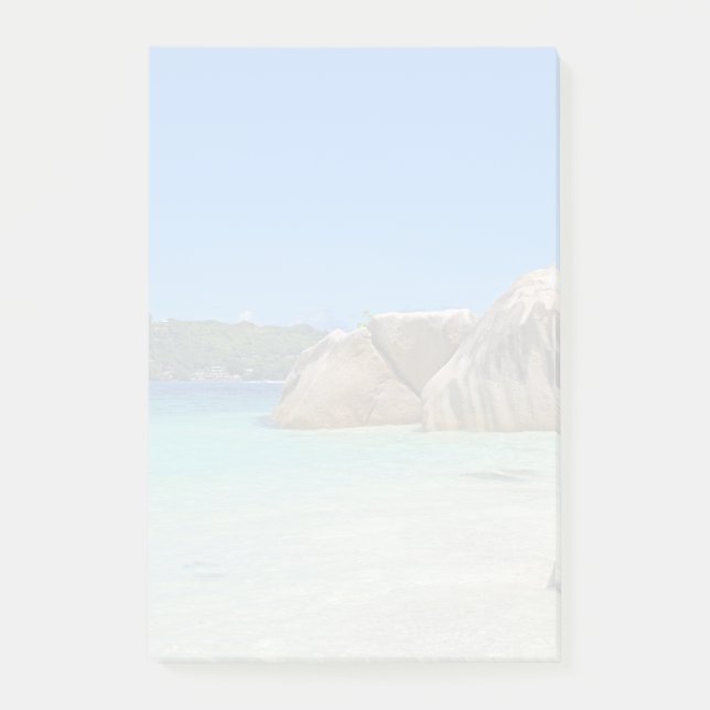 Beautiful Tropical Sea Rocky Coastline Post-it Notes (Front)
