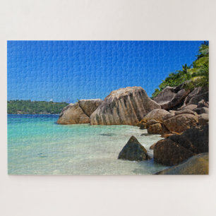 Beautiful Tropical Sea with a Rocky Beach Jigsaw Puzzle