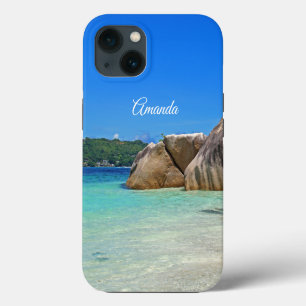 Beautiful Tropical Sea with Rock Covered Coast iPhone 13 Case