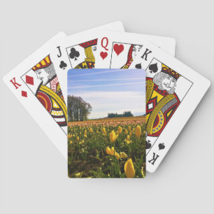 Beautiful Tulip Field, Oregon Playing Cards