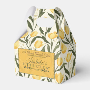 Beautiful Tulip Flower Kids’ Birthday Favor Box