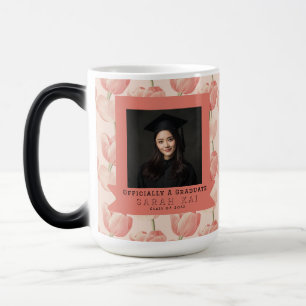Beautiful Tulip Pattern Boys Graduation Gift Magic Mug