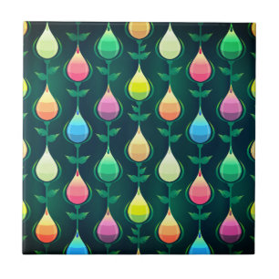 Beautiful Tulips Pattern Perfect Mosaic Colour Tile