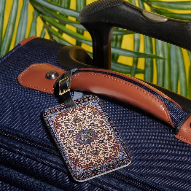 Beautiful turkish design carpet    luggage tag (Front Insitu 1)