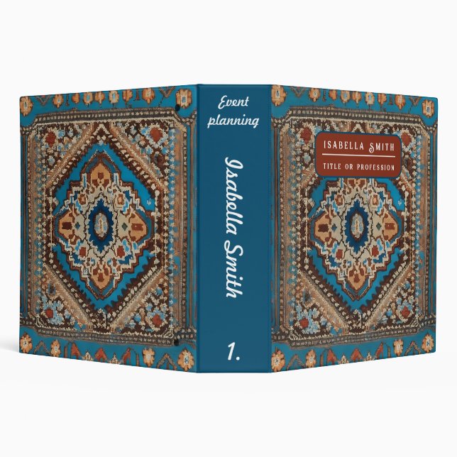 Beautiful Turkish Old Pattern Modern Collection Binder (Background)