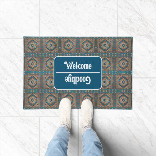 Beautiful Turkish Old Pattern Modern Collection Doormat