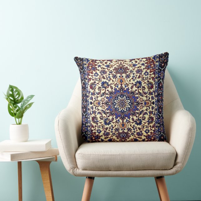 Beautiful Turkish traditional carpet    Throw Pillow (Chair)