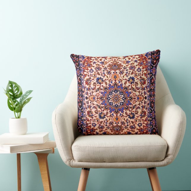 Beautiful Turkish traditional carpet    Throw Pillow (Chair)