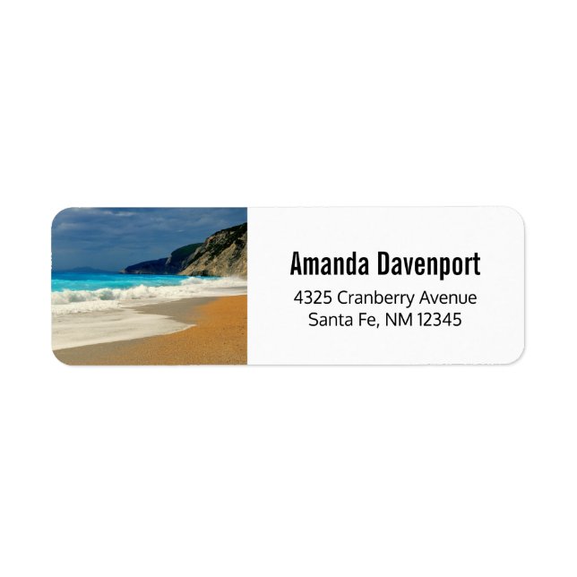 Beautiful Turquoise Blue Sea Tropical Photography (Front)