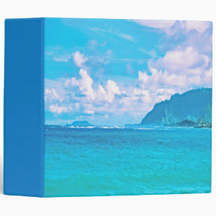 Beautiful Turquoise Ocean Waves Binder