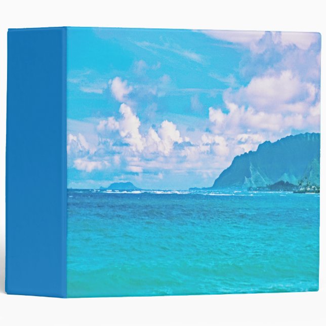 Beautiful Turquoise Ocean Waves Binder (Front/Spine)