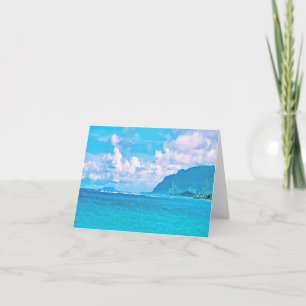 Beautiful Turquoise Ocean Waves  Note Card