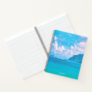 Beautiful Turquoise Ocean Waves Notebook