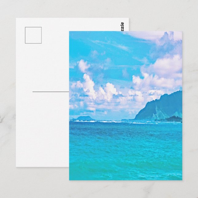 Beautiful Turquoise Ocean Waves  Postcard (Front/Back)