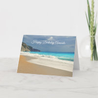 Beautiful Turquoise Sea Tropical Photo Birthday