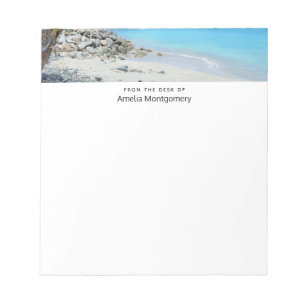 Beautiful Turquoise Tropical Beach Notepad